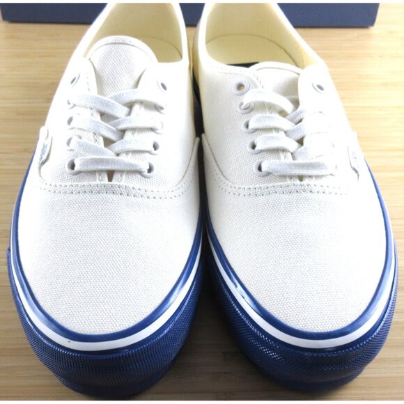 Vans Men's Lx Authentic 44 Duck Canvas White Blue Skate shoes Sizes NIB - Picture 3 of 7